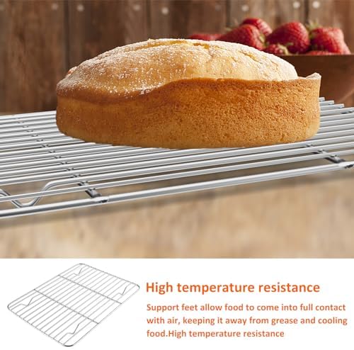 Leonyo 14 Inch Turkey Roasting Pan with Wire Rack, Oven Roaster Pan Tray
