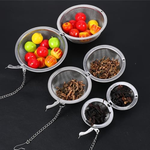 20 Pack Stainless Steel Mesh Tea Ball, Assorted Sizes