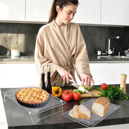 Stainless Steel Stackable Cooling Rack for Baking, 3-Tier Cooling Rack