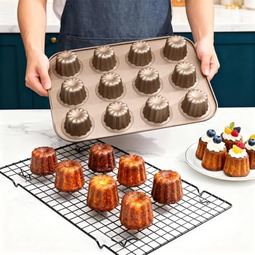 12-Cavity Canele Molds Non stick