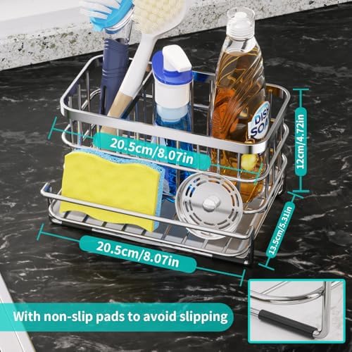 HapiRm Kitchen Sink Organizer, SUS304 Stainless Steel Rustproof