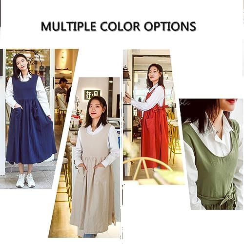 Apron for Women with Pockets Plus Size, Extra Size Adjustable Chef