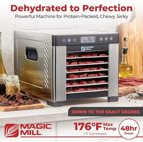 Magic Mill Pro Food Dehydrator, 7 Stainless Steel Trays