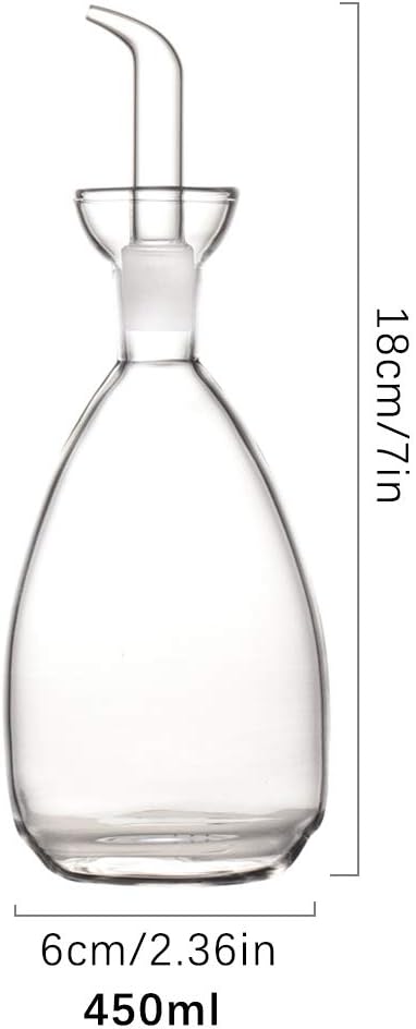 Affogato Glass Oil Bottle with Spout, Olive Oil Dispenser Vinegar Drizzler - Image 7