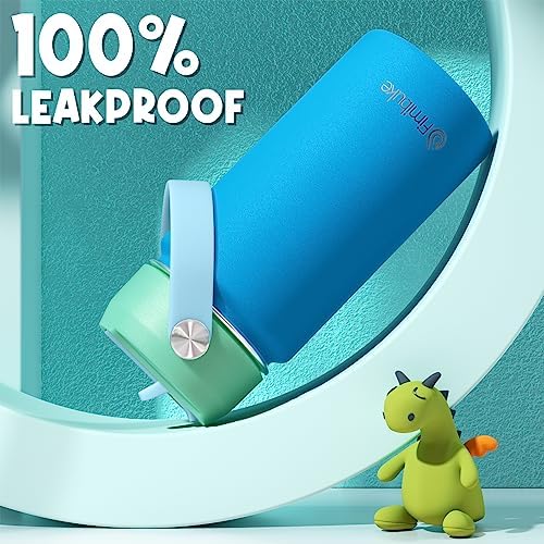 Fimibuke 14oz Kids Insulated Water Bottle, 18/8 Stainless Steel Kids