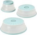 Tovolo 3-Piece Silicone Microwave Splatter Lid Set Blue Haze Small Medium Large by Tovolo