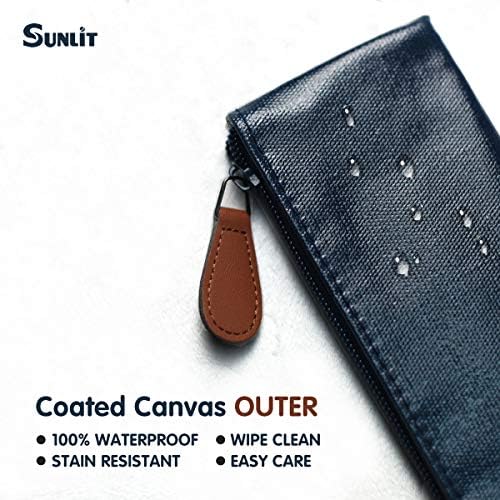 Sunlit 100% Waterproof Wipe Clean Hygienic Carrying Case/Pouch for