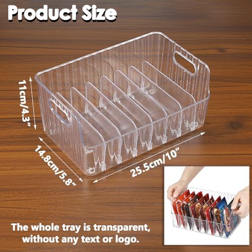 BSTKEY Seasoning Packet Organizer, Food Storage Organizer with Divided