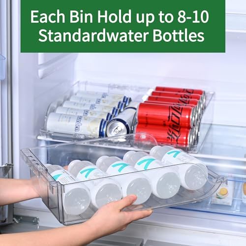 Adjustable Soda Can Dispenser for Refrigerator –Expandable Width PET