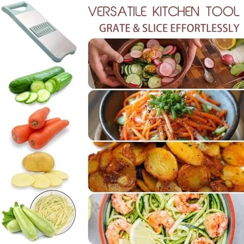 NACOLUS 3-Blade Stainless Steel Mandoline Slicer
