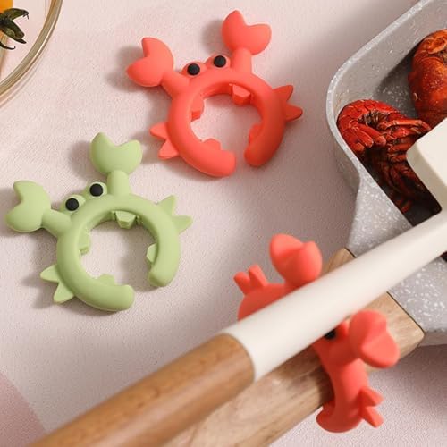 4 Pcs Crab Spatula Holder, Crab Spoon Holder for Pot, Crab Utensil