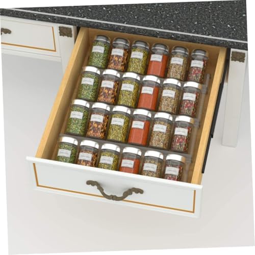 Expandable Spice Rack Organizer Acrylic Drawer Storage