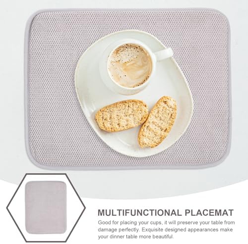 PRETYZOOM 2pcs Dish Drying Mats for Kitchen Countertop, 12"X16" Dish