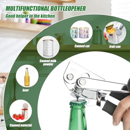 Commercial Can Opener Stainless Steel Handheld Can Opener Smooth Edge