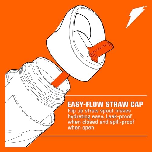 Gatorade Kids' Rookie Metal Water Bottle, 12oz, Stainless Steel