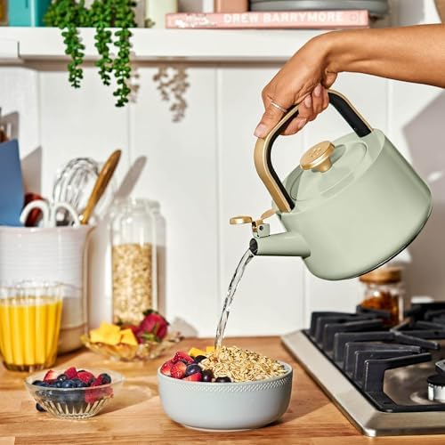 Stovetop Tea Kettle, 1.8L Ceramic Coated Stainless Steel