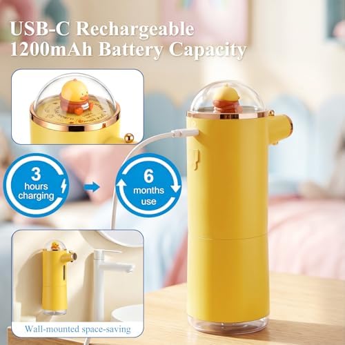 Automatic Liquid Soap Dispenser Touchless, USB Rechargeable Smart Hand