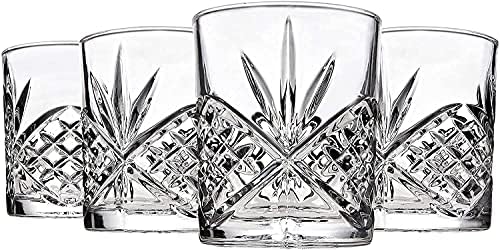 Godinger Carafe Pitcher and Drinking Glasses Set, Acrylic Shatterproof