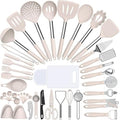 Umite Chef Silicone Cooking Utensil Set, 43 PCS Khaki