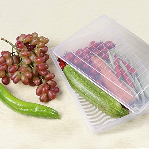 4PCS Food Storage Container, Plastic Food Containers Large