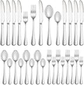 20 Pcs Silverware Set Service for 4, Food Grade Stainless Steel