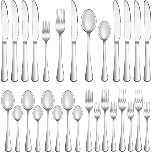 20 Pcs Silverware Set Service for 4, Food Grade Stainless Steel