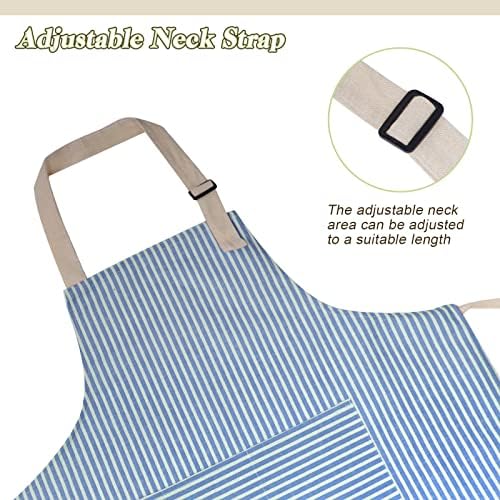 ATROPOS 2 Pack Aprons for Women with Pockets,Waterproof Cooking Aprons