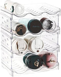SUOXING Stackable Water Bottle Organizer for Cabinet,Large Compartment