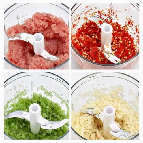 Portable Hand Pull String Garlic Mincer Onion Cutter, Powerful Manual