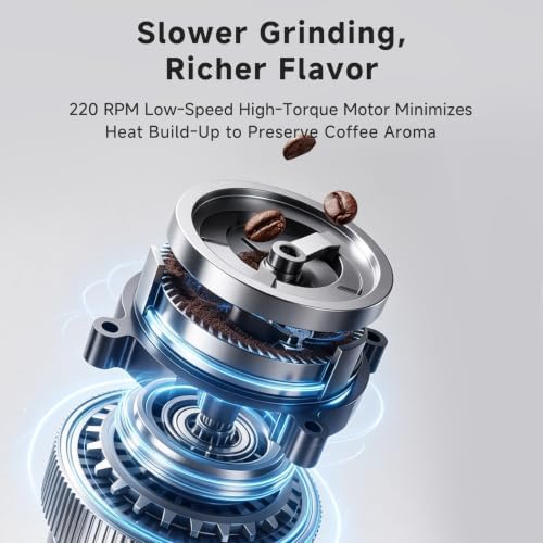 STARSEEKER EDGE Electric Coffee Grinder, 48mm Conical Burr