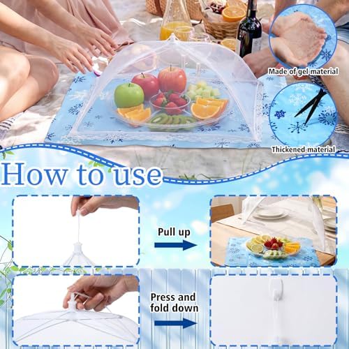 128 Pcs Food Cooling Mats for Buffet, 15.8" x 19.7" 2 Cooling Trays 3