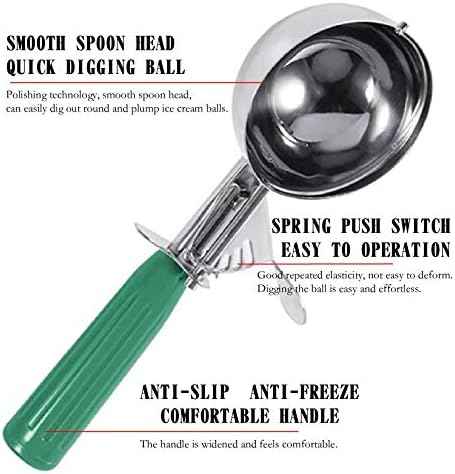 #12(2-2/3 oz.) Stainless Steel Ice Cream Scoop Disher,Stainless Steel