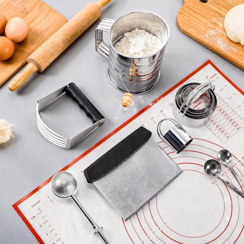 10 Pcs Pastry Biscuit Cutter for Baking Set Stainless Steel