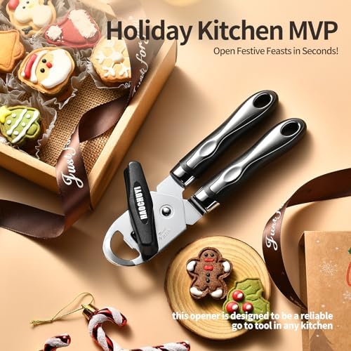 Classic Multifunction Can Opener and Bottle Opener Easy to Use, Razor