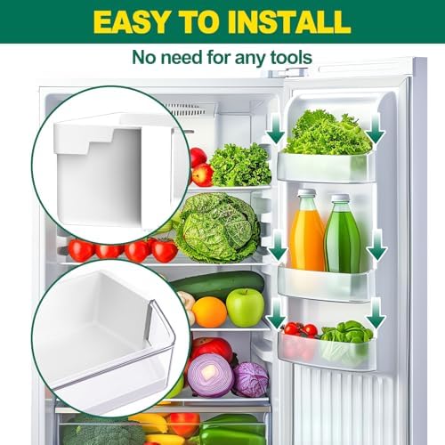 [2 PACK] Upgraded WPW10493524 W10493524 Refrigerator Door Bin