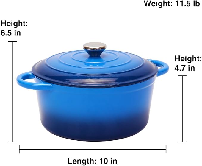 5QT Enameled Cast Iron Bread Oven - Image 6