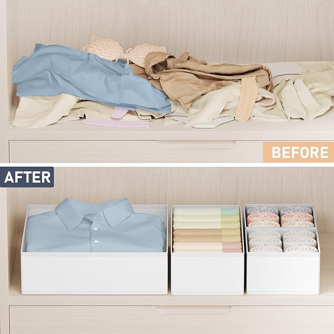 DIMJ Drawer Organizer Clothes 20 Pack - Image 5
