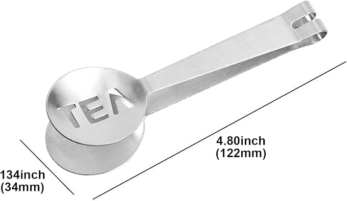 4Pcs Tea Bag Squeezer, Stainless Steel Clip On Strainer, Tea Spoon Tongs - Image 7