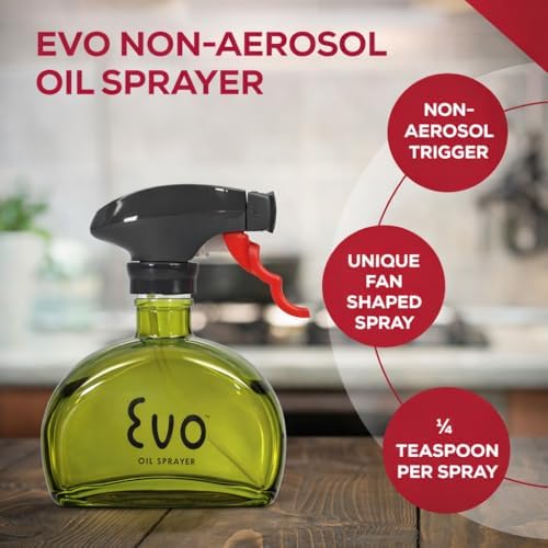 Evo Glass Oil Sprayer, Green, 6-Ounce Capacity