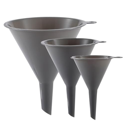 Plastic Kitchen Funnel Set of 3, Round Kitchen Funnels by DolphinSmile