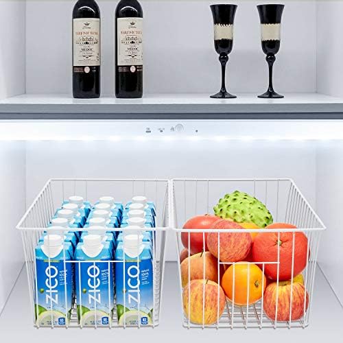 16inch Freezer Wire Storage Organizer Baskets, Household Refrigerator
