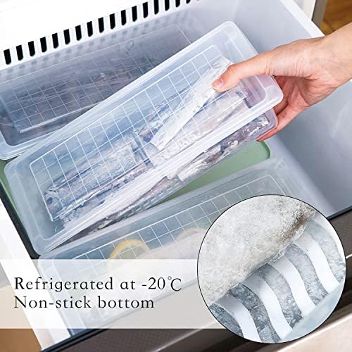 Nsmykhg Food Storage Containers, 6-Pack, Removable Drain Plate