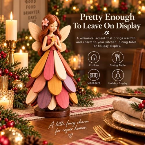 Fairy Bloom Trivet – Folding Fairy Décor & Heat-Resistant Table