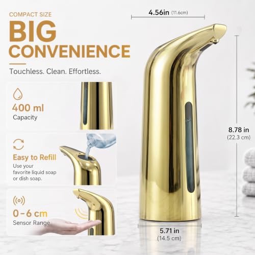 Automatic Liquid Soap Dispenser, 4-Level,13.5oz Touchless