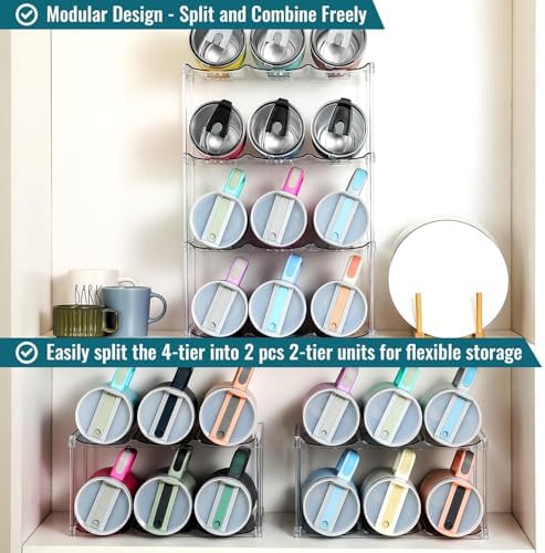 Water Bottle Organizer for Stanley 40OZ & Various Bottles, Tumblers