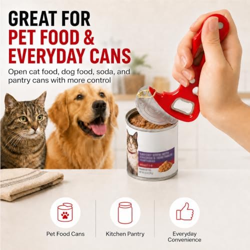 Pull Tab Can Opener, Magnetic 3-in-1 Bottle Opener, Magnetic Jar