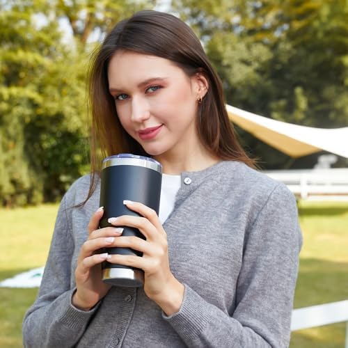MEWAY 30oz Tumbler Double Wall Vacuum Insulated Travel Mug, Stainless