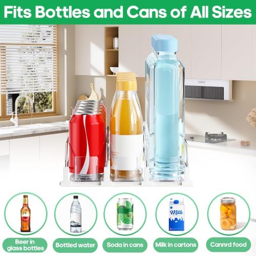 Drink Organizer for Fridge, Automatic Dispenser