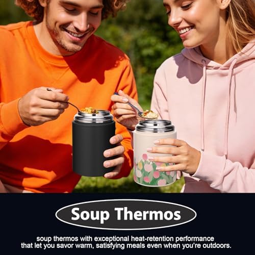 Mity rain 17oz Insulated Thermo Food Container for Hot Food & Drinks