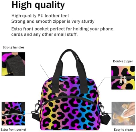 Pardick Leopard Insulated Lunch Bag for Women